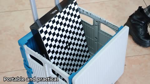 Collapsible Rolling Crate folding crate on wheels collapsible crate with wheelsFactory wholesale