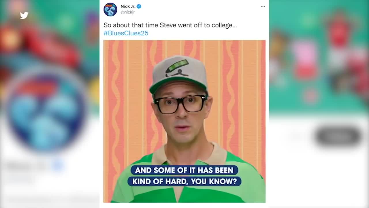 Steve from 'Blue's Clues' delivers a heartwarming message on Twitter - FULL VIDEO