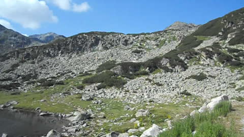 The hut before Mount Musala in Bulgaria