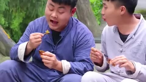 Mukbang between brothers