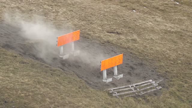The Ebenfluh shooting range near the Axalphorn