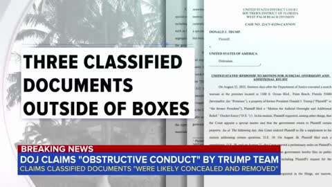 Justice Department claims ‘obstructive conduct’ by Trump team
