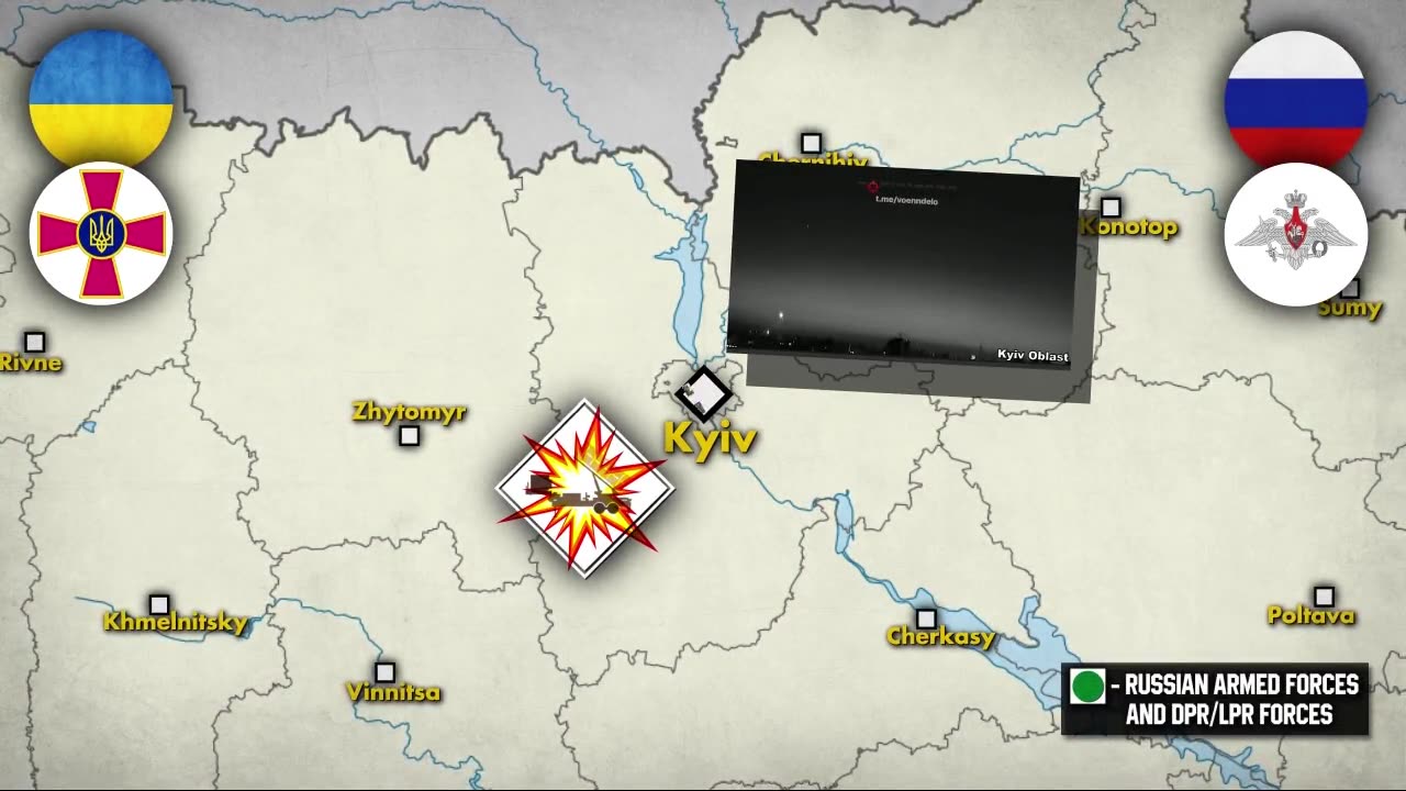 Kyiv On Fire While Ukraine Tries To Reach Russian Border Areas