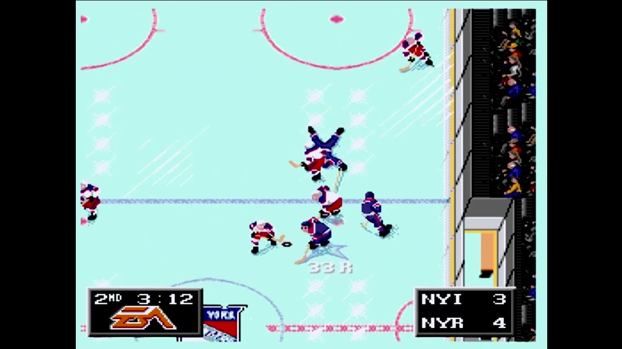 NHL94 (Sega Genesis) New York vs New York Part2