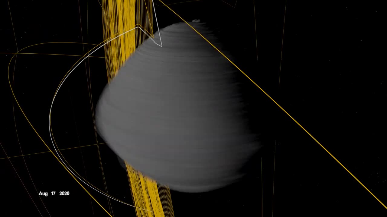 OSIRIS-REx Slings Orbital Web Aroud Asteriod to Capture Sample