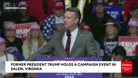 Ben Cline Rails Against The 'Tyranny' Of 'Narrow-Minded Global Elites' At Trump Virginia Rally