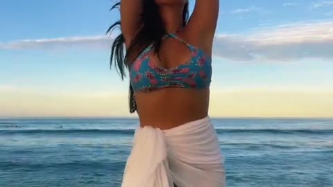 Hula Dancing on the beach