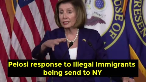 Pelosis response about Illegals in NY