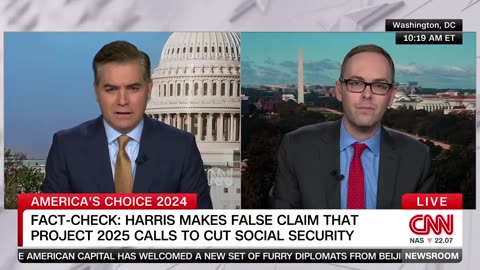 CNN Fact-Checker Disputes Kamala Harris's Claim About Project 2025