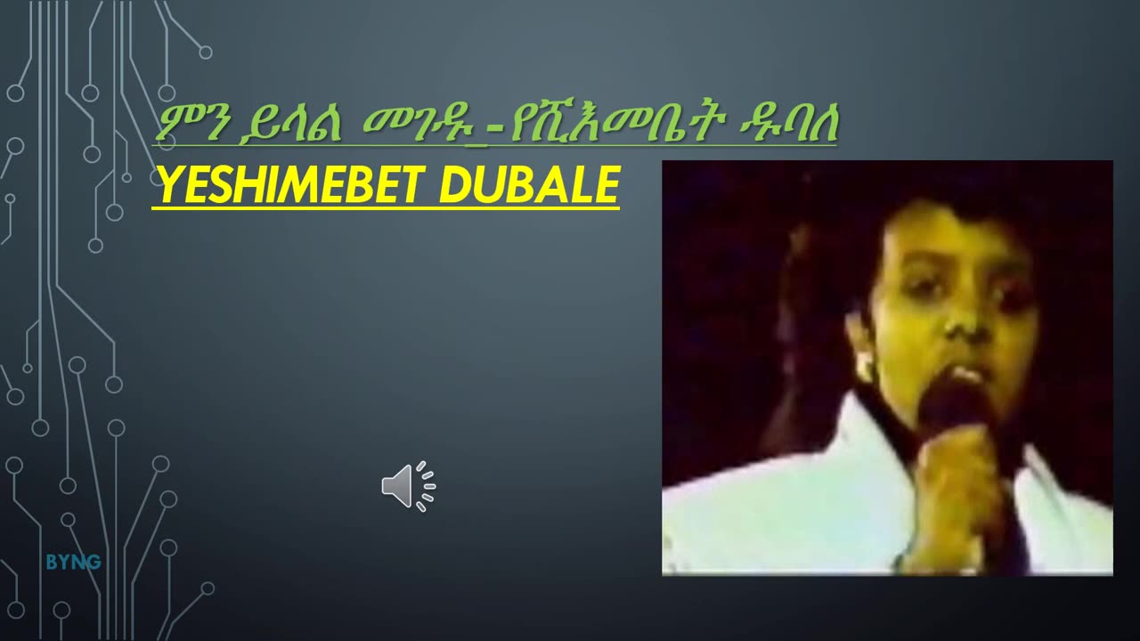 ምን ይላል መገዱ_የሺእመቤት ዱባለ Minyilal Megedu- Yeshimebet Dubale