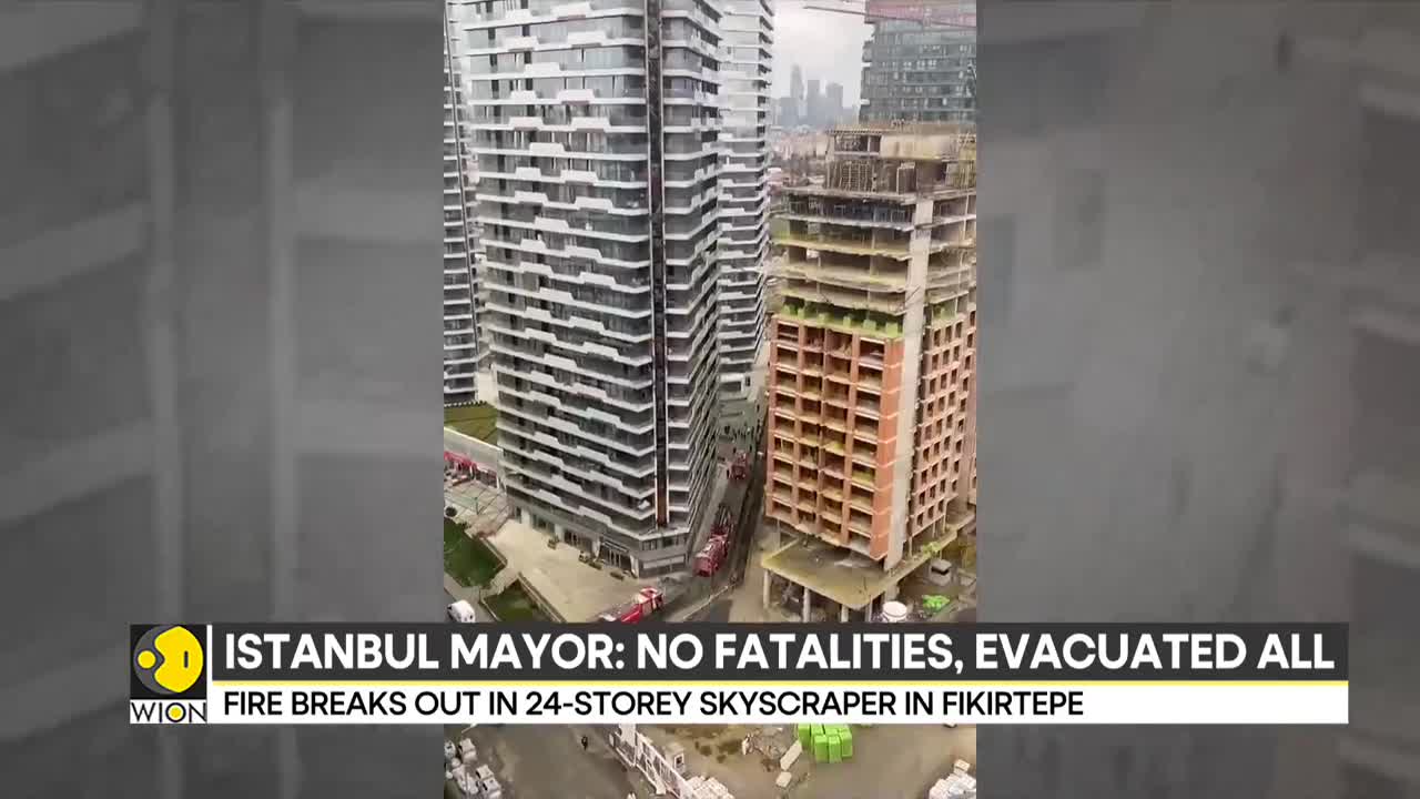 Istanbul: Fire breaks out in 24-storey skyscraper