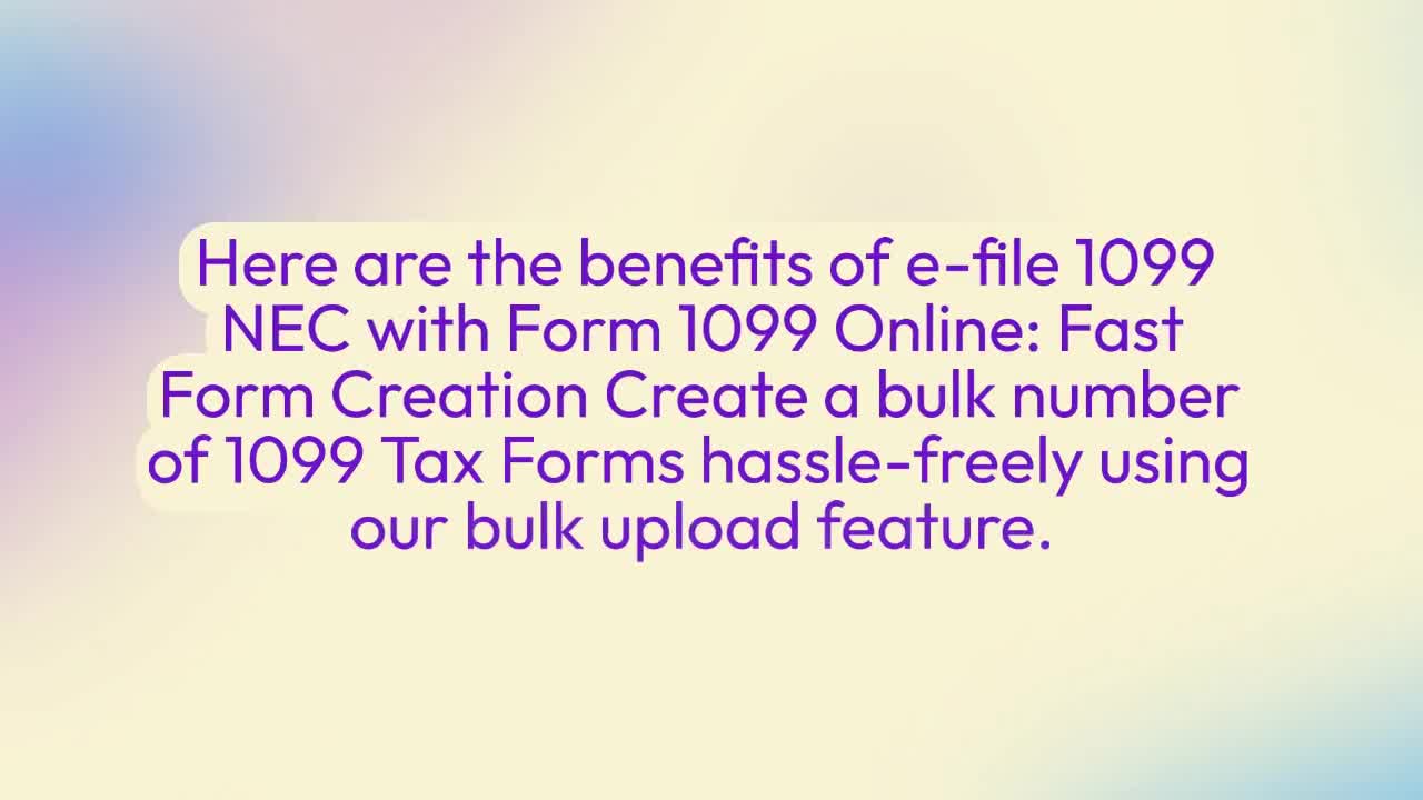 Benefits Of Using Form1099Online For Your E-filing