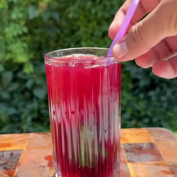 Tasty drink of apricot,plum, apple, watermelon and mint