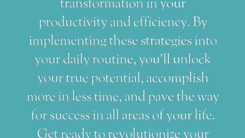 6 Scientifically Proven Productivity Hacks for Maximum Efficiency