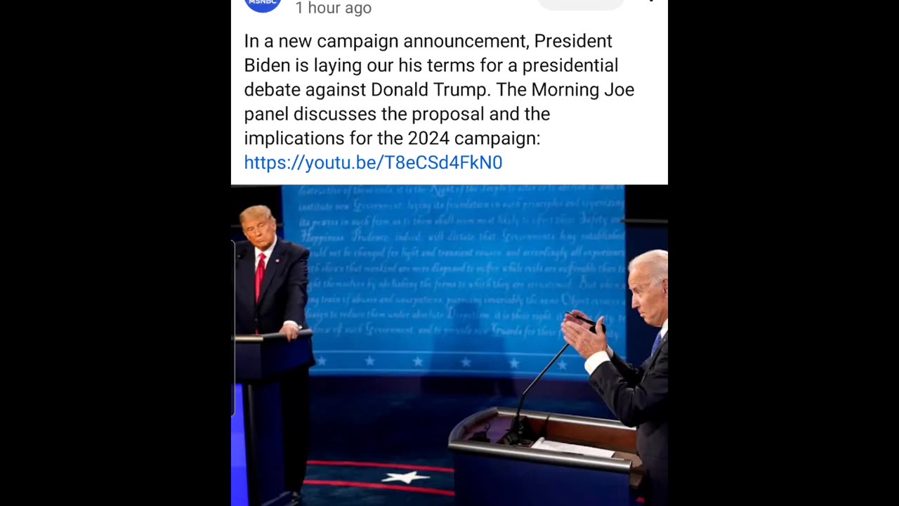 Trump/Biden debate rules