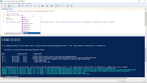 Delete Files with Path via PowerShell