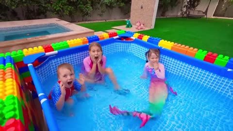 Five Kids are playing with a real police car + more Children's Songs and Videos