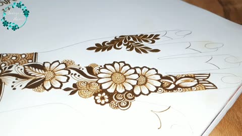 Mehndi class 17 | Sunflower mehndi design | Mehndi | Mehndi tutorial | easy mehndi course