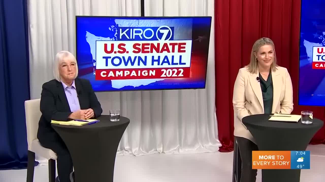 Sen. Patty Murray, challenger Tiffany Smiley meet for U.S. Senate Town Hall