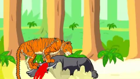 WHITE TIGER VS BENGAL TIGER - ANIMATION_Cut