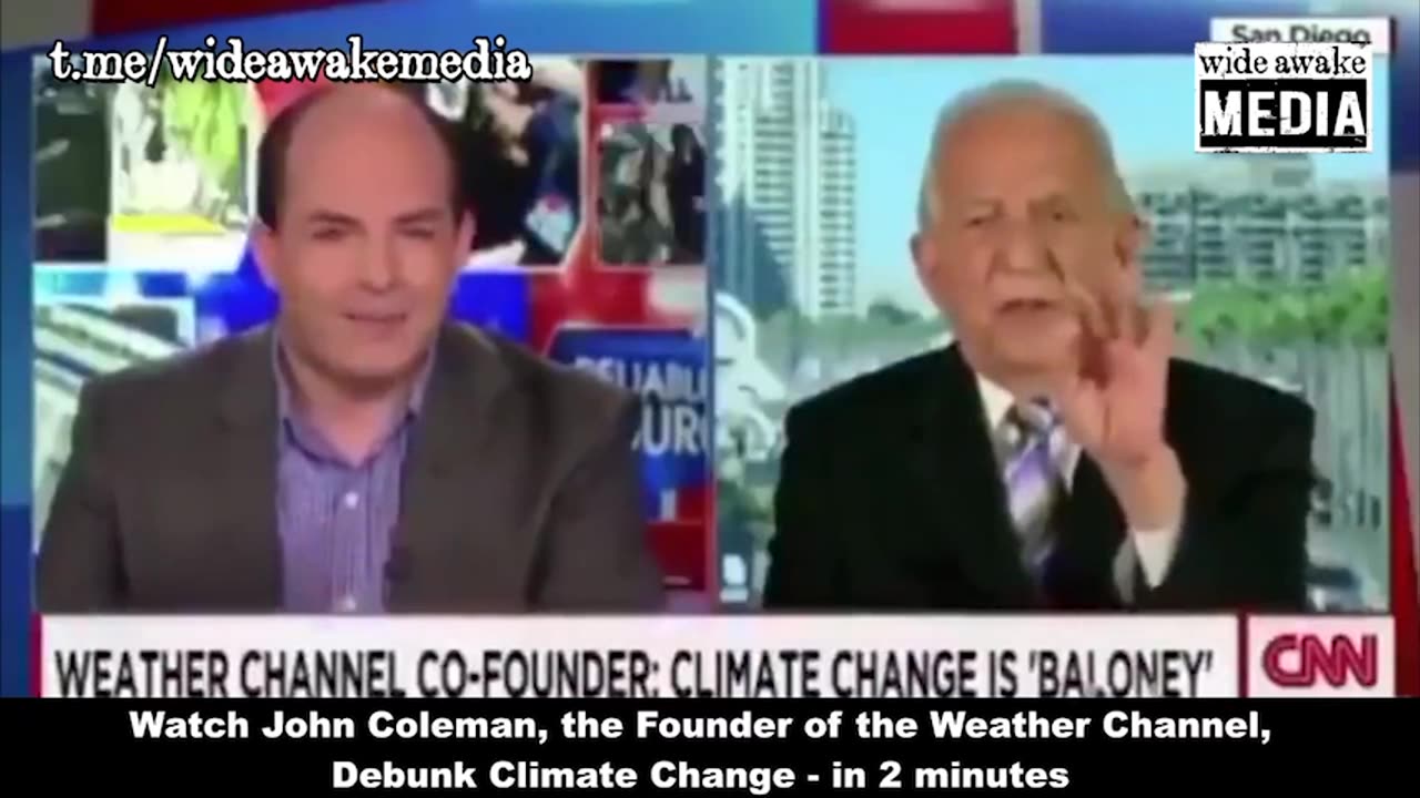 Meteorologist & Founder Weather Channel, John Coleman, debunks the "climate crisis" in 2 minutes.