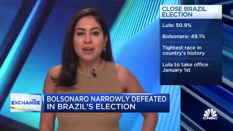 Lula narrowly defeats Bolsonaro in Brazilian presidential election