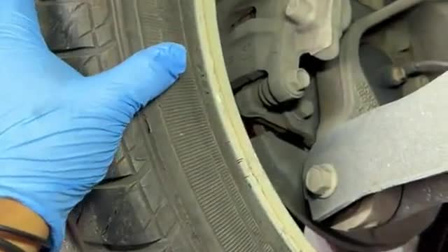 Vehicle tire condition detection car repair