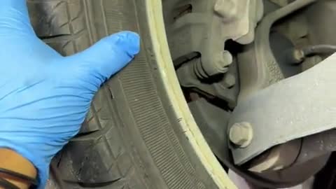 Vehicle tire condition detection car repair