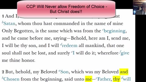 CCP Will Never allow - Total Freedom of Choice - But Christ does!!