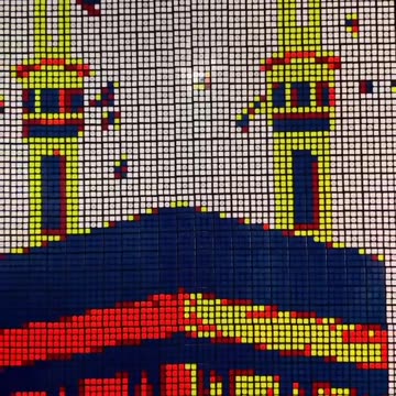 BOY MAKING MAKKAH IN RUBIK CUBES (MASHALLAH)