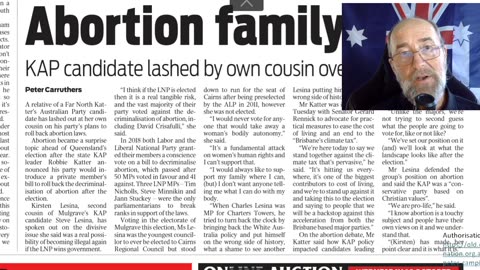 Abortion has LNP ducking for cover, Abortion family fight