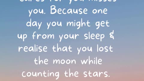Never ignore a person