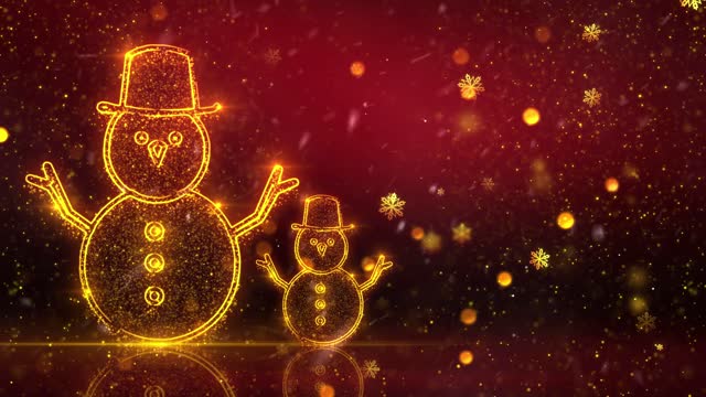 Christmas element 4 background video of beautiful next generation particles
