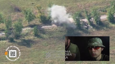 Russian Tank Detonates from Ukrainian Drone Strike