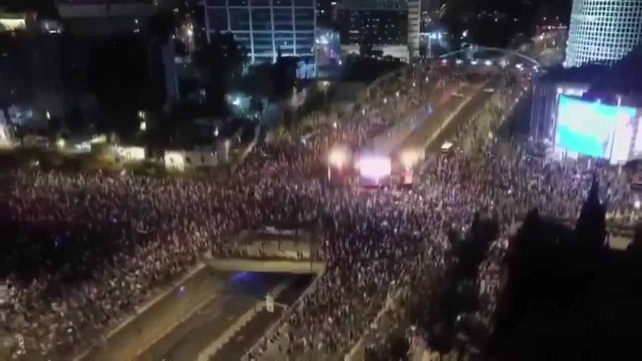 Tens Of Thousand Protest Against The Netanyahu Government