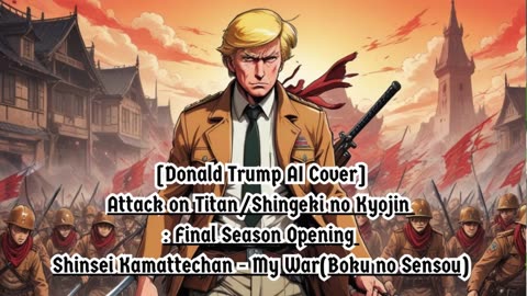 [Donald Trump sings/AI Cover] Attack on Titan : Final Season Opening | Shinsei Kamattechan - My War