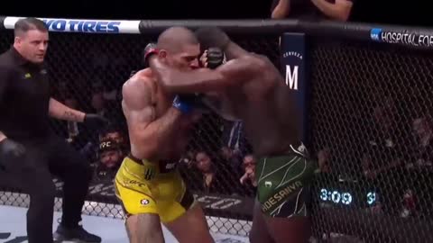 Alex Pereira ends Israel Adesanya again with a left hook!