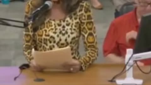 Cat Lady speaks to school board