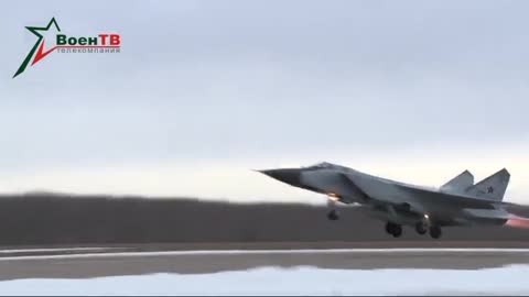 Belarus State Media shows a Mig-31k carrying a KH-47M2 Hypersonic Missile