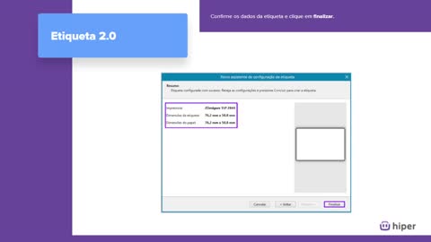 Configuração Etiqueta Hiper