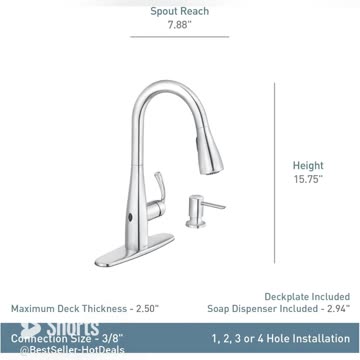 Moen Essie Mediterranean Bronze One-Handle Pulldown Kitchen Faucet