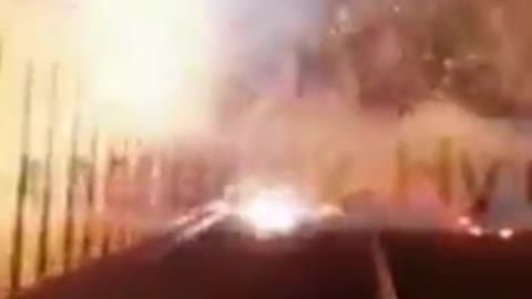 Crimean Bridge explosion caused by truck explosion