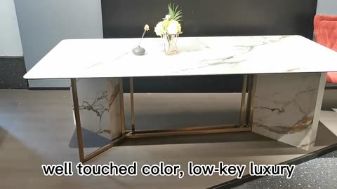 Modern Marble Dining Table Set --Movvon