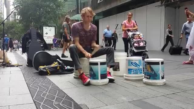 Gordo Bucket Drumming