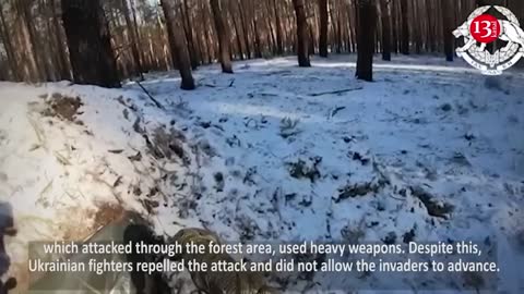 Russians, attacking with heavy weapons in snowy forest of Lugansk, were prevented in such form