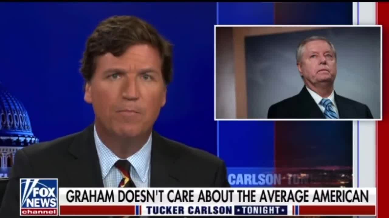 Tucker Carlson Slams RINO Lindsey Graham For Cheering On Conflict Against Russia