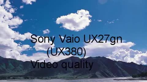 Sony Vaio UX27gn - Video quality