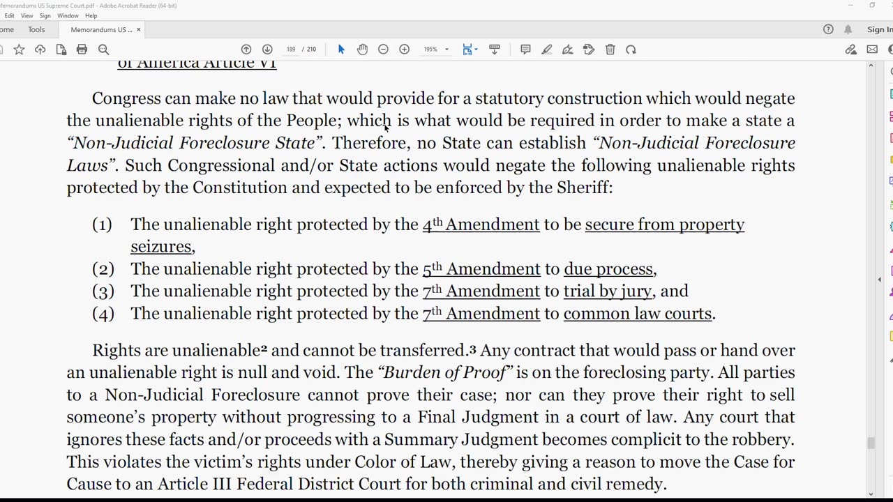 Memorandum Non-Judicial Forclosure 15 of 19