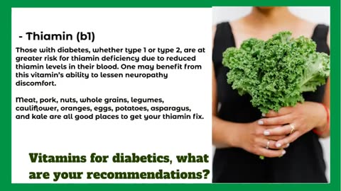 Vitamins for Diabetics