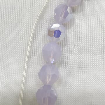 Handmade Unique Necklace with Swarovski Violet AB. Made with Swarovsk Crystals